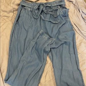 Chambray joggers